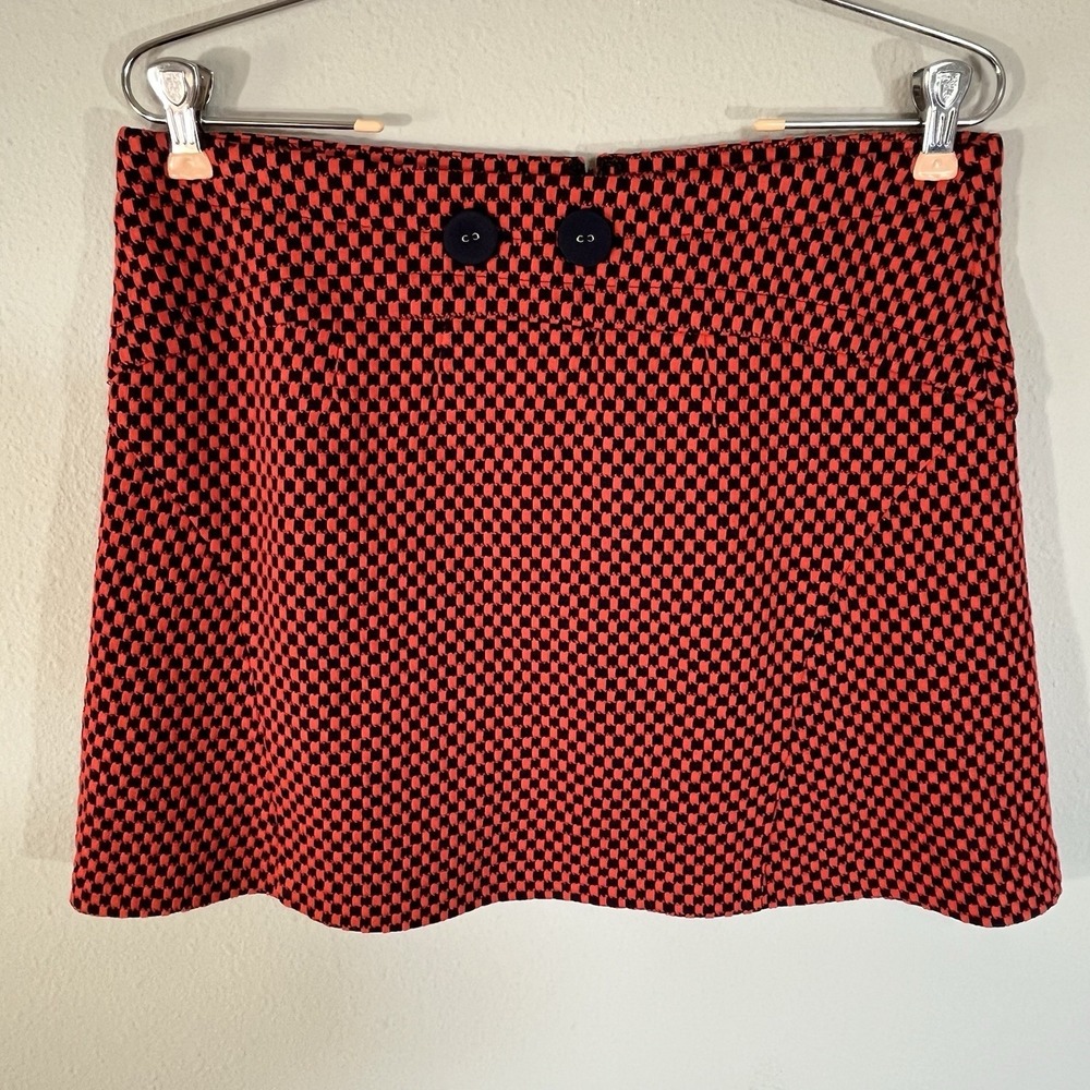 Y2K Checked Mini Skirt Kawaii Gyaru Harajuku Girl Mod 60s Red Navy Preppy L/10